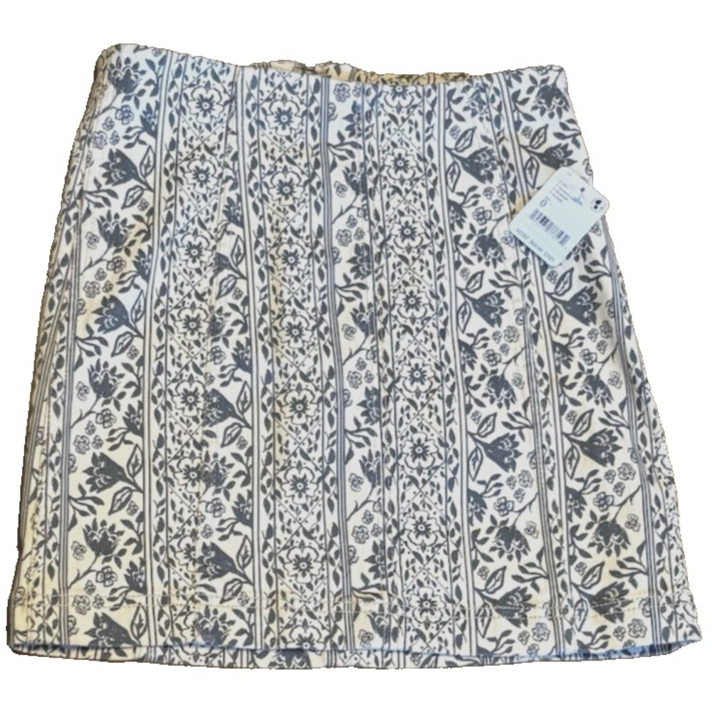 Free People ‎ Mini Skirt Size 0 Modern Femme Macadamia Combo NWT Beige Grey